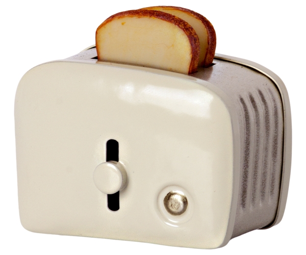 Maileg Toaster mit Brot | Miniatur | weiß